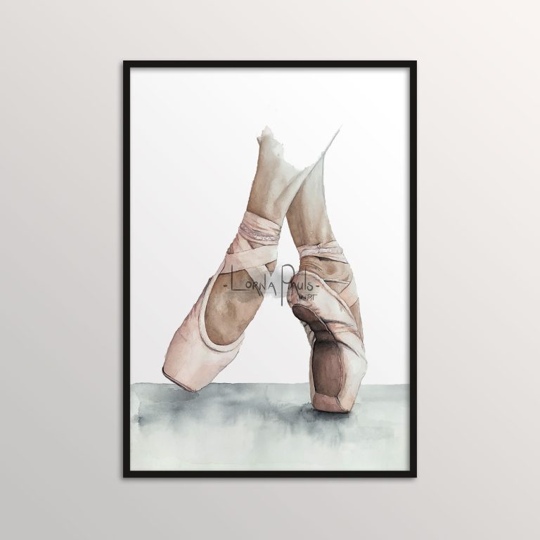 ballet shoes art