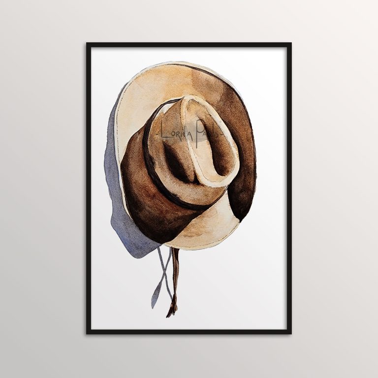 cowboy hat painting