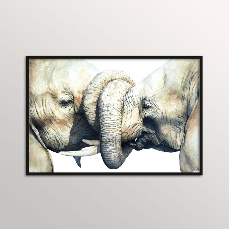 watercolor elephant painting